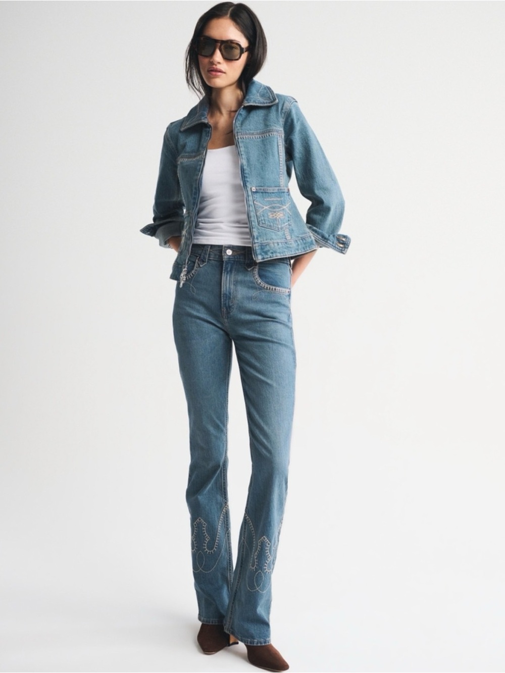 Abercrombie x Kemo Sabe Limited Edition High Rise Boot Cut Jeans